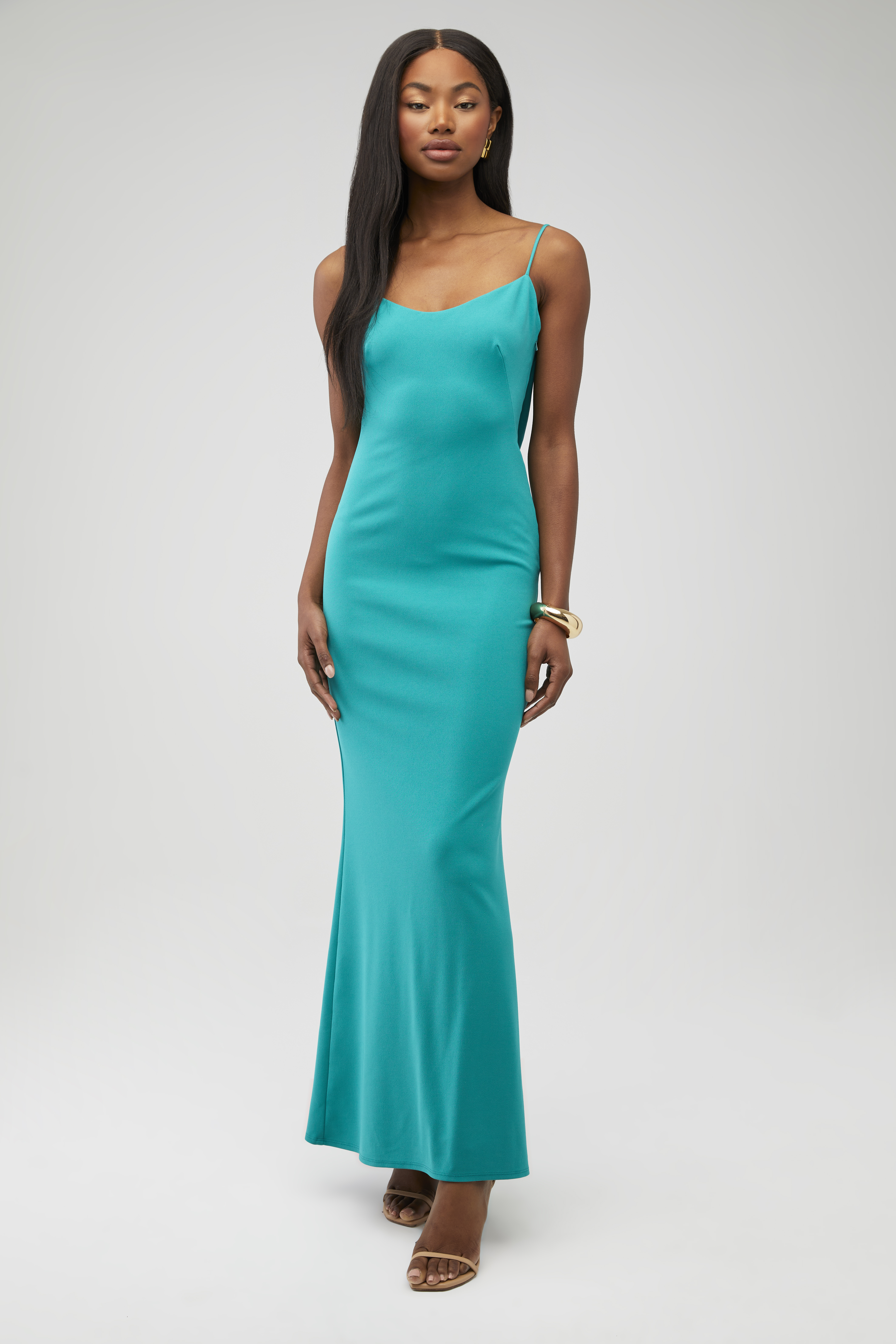 SABINA MUSAYEV | Helena Dress in Bronze| FashionPass