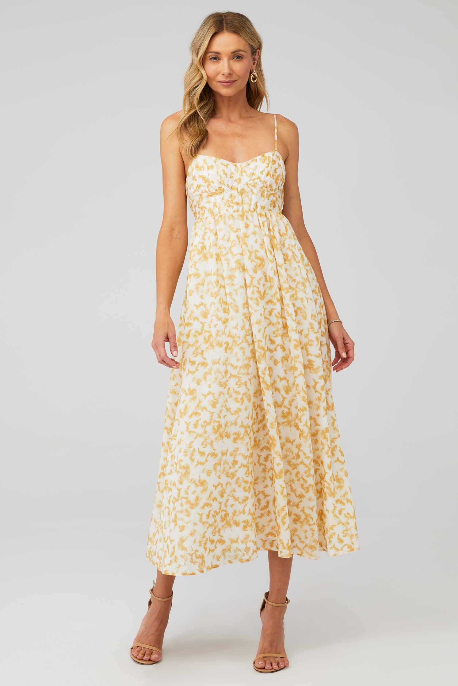 saira midi dress in orange sorbet Bardot Saira midi dress from Revolve cocktail