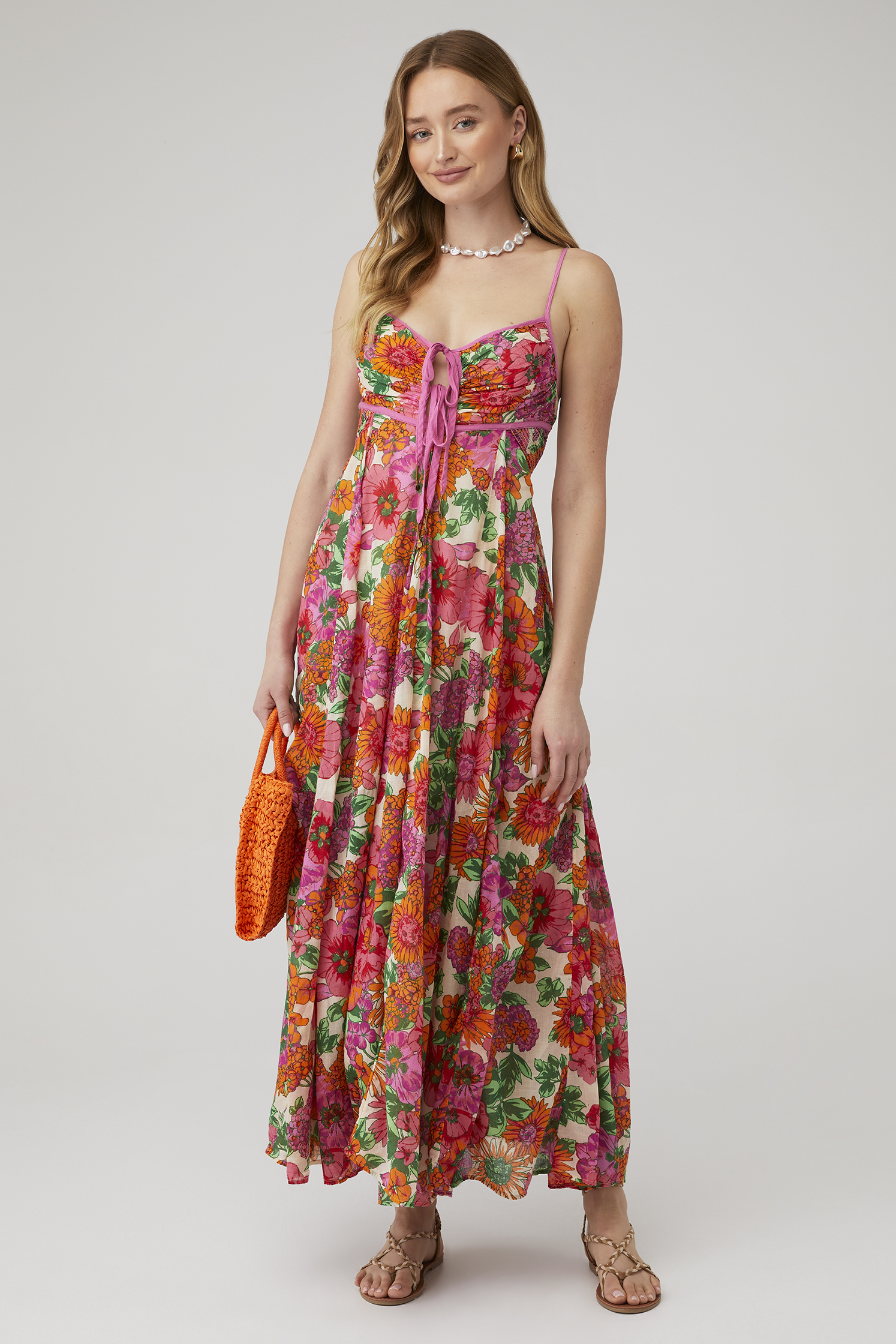 huda pink and orange dress Hue Dress 1 (Pink and Orange) Orange / 10