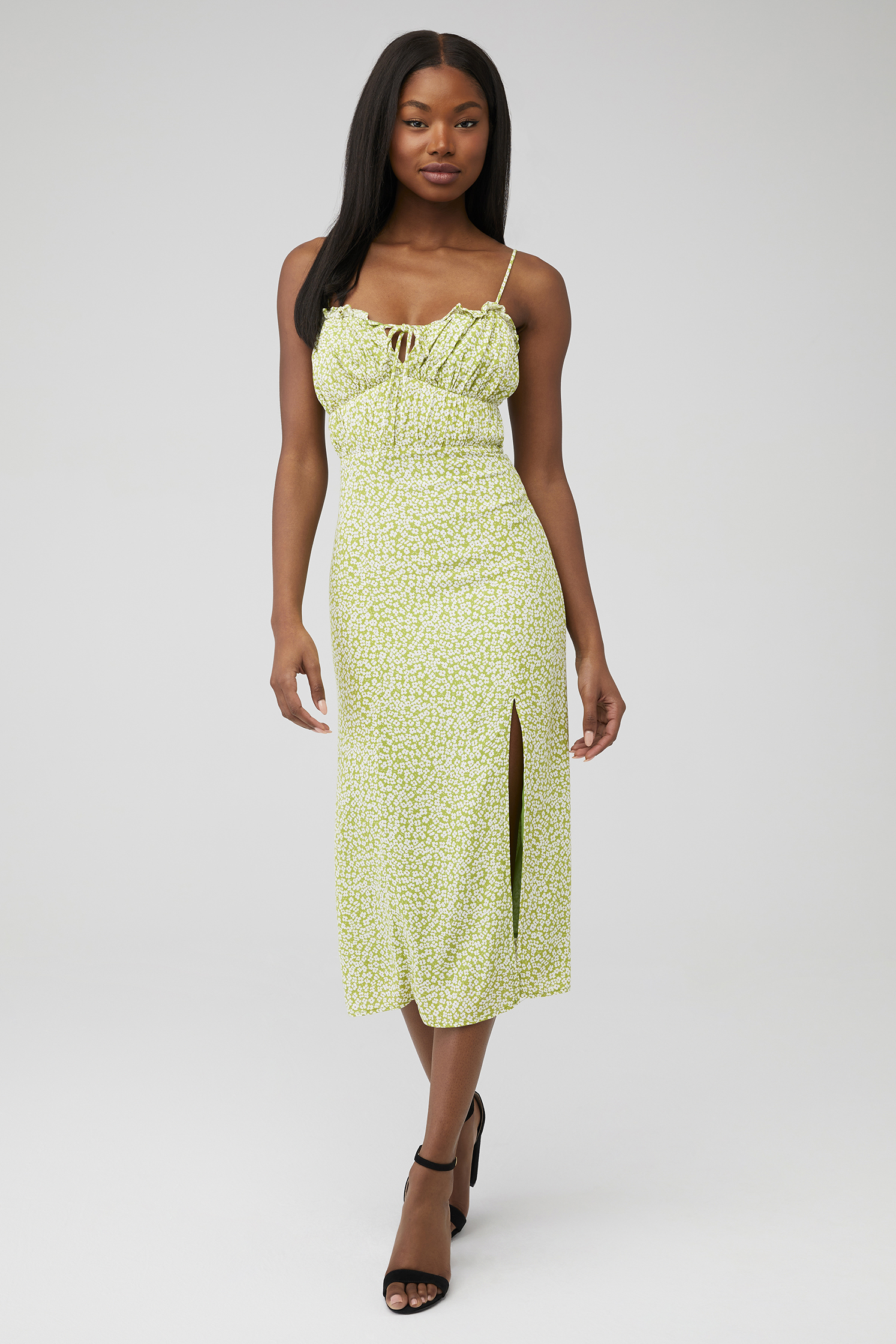 Karina Grimaldi | Irma Eyelet Maxi Dress in Blue| FashionPass