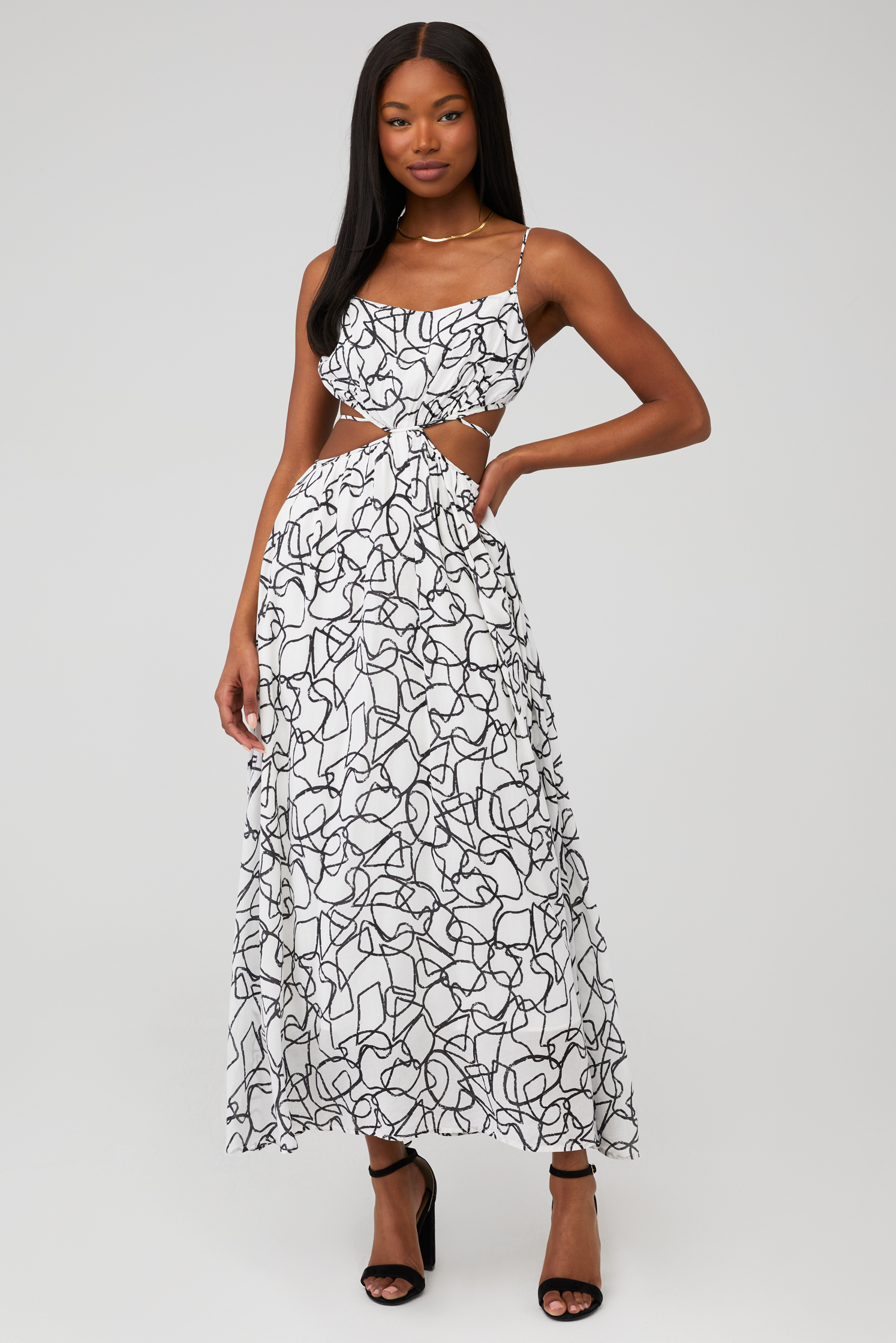 karina grimaldi irma eyelet maxi dress Karina Grimaldi