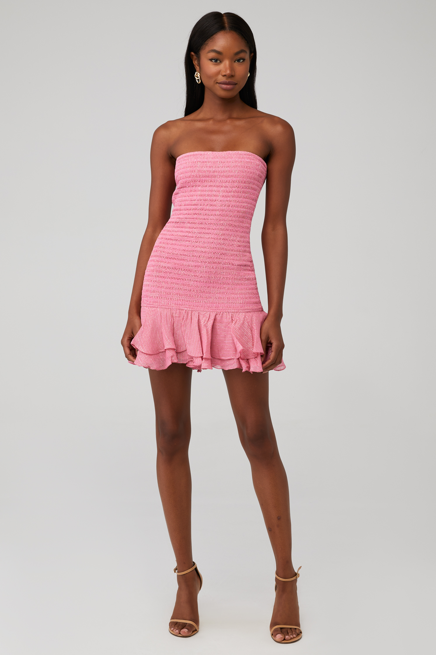 cha cha mini dress bec and bridge Riva Mini Dress in Porcelain Rose